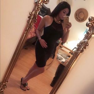 Scoop neck cocktail dress